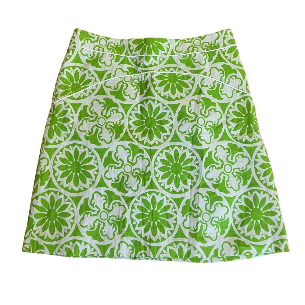 LILLY PULITZER Floral A-line Skirt Size 6